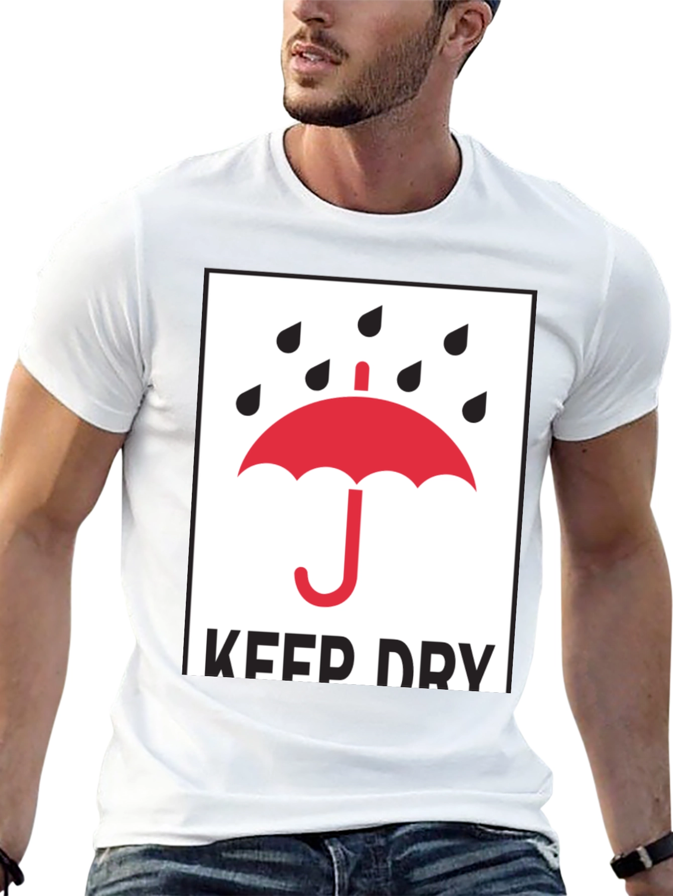 Keep Dry Graphic Tee - Classic Black T-Shirt