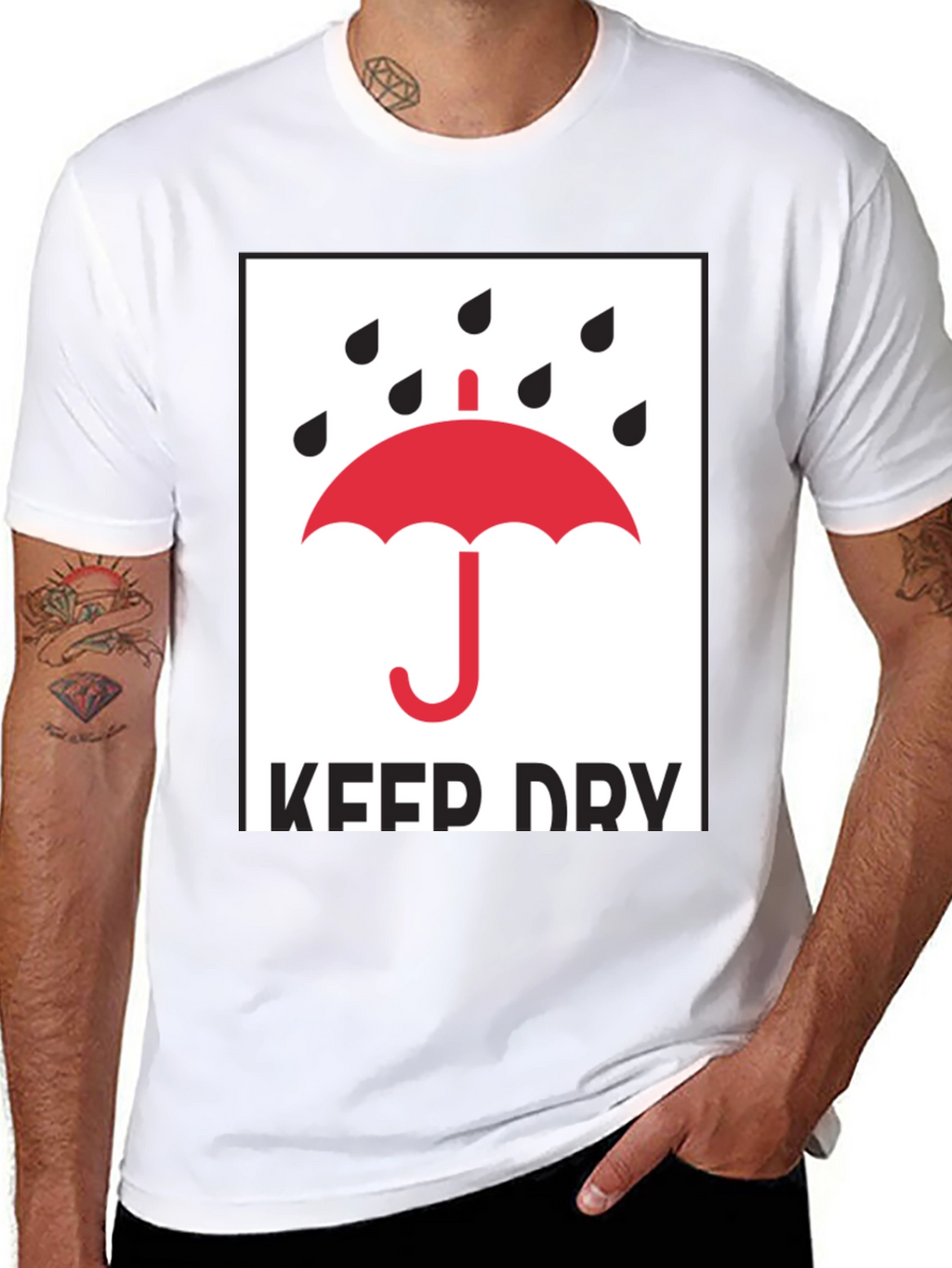 Keep Dry Graphic Tee - Classic Black T-Shirt