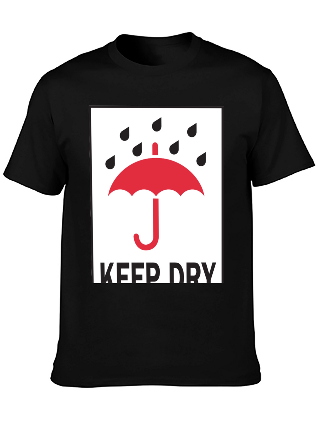 Keep Dry Graphic Tee - Classic Black T-Shirt