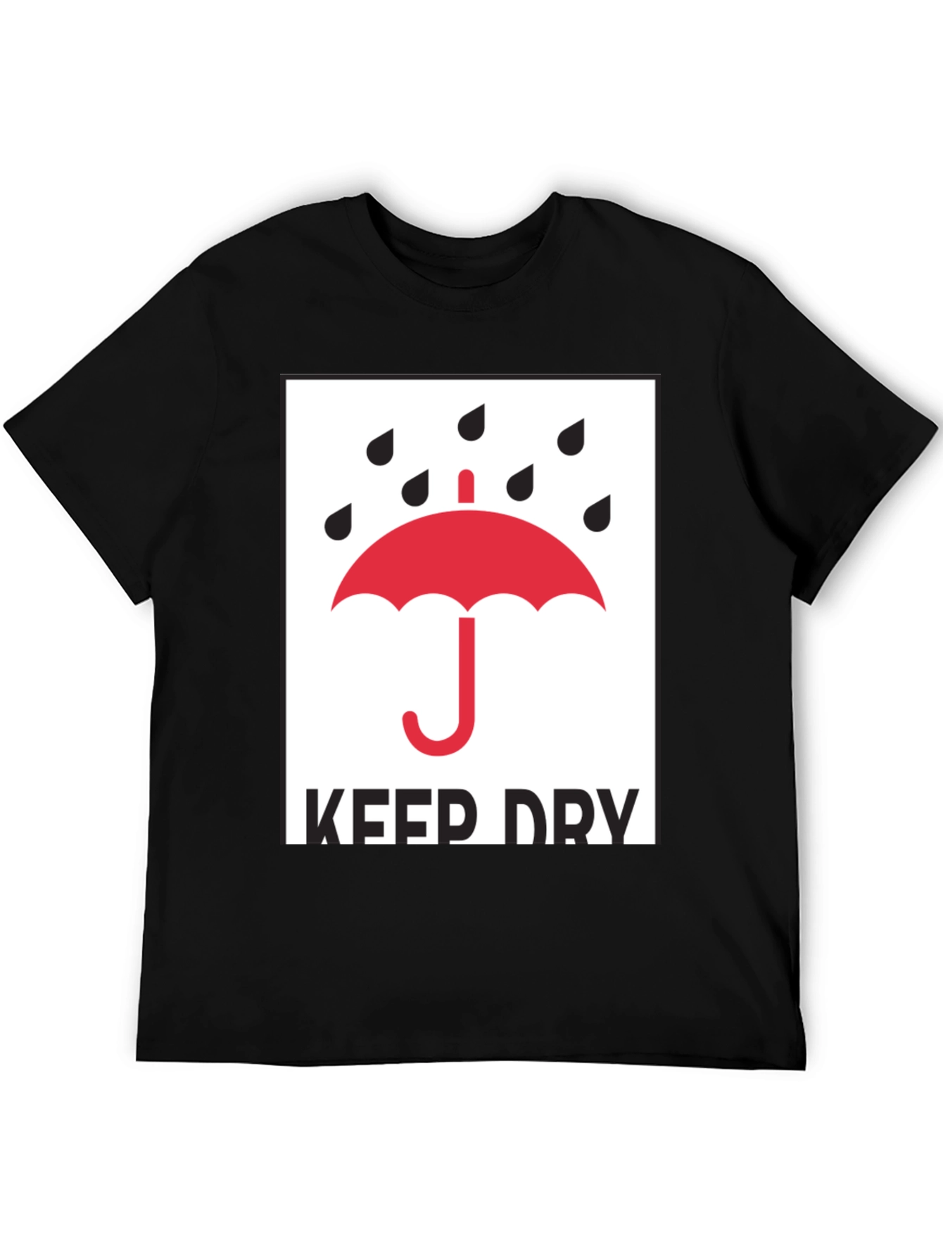 Keep Dry Graphic Tee - Classic Black T-Shirt