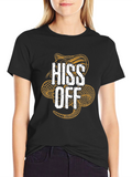 Hiss Off Snake Graphic T-Shirt