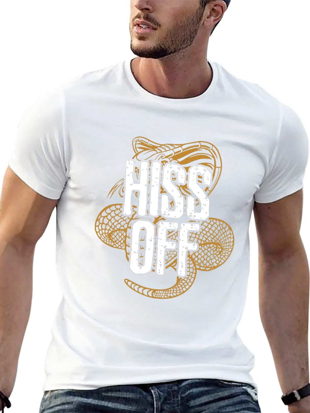 Hiss Off Snake Graphic T-Shirt
