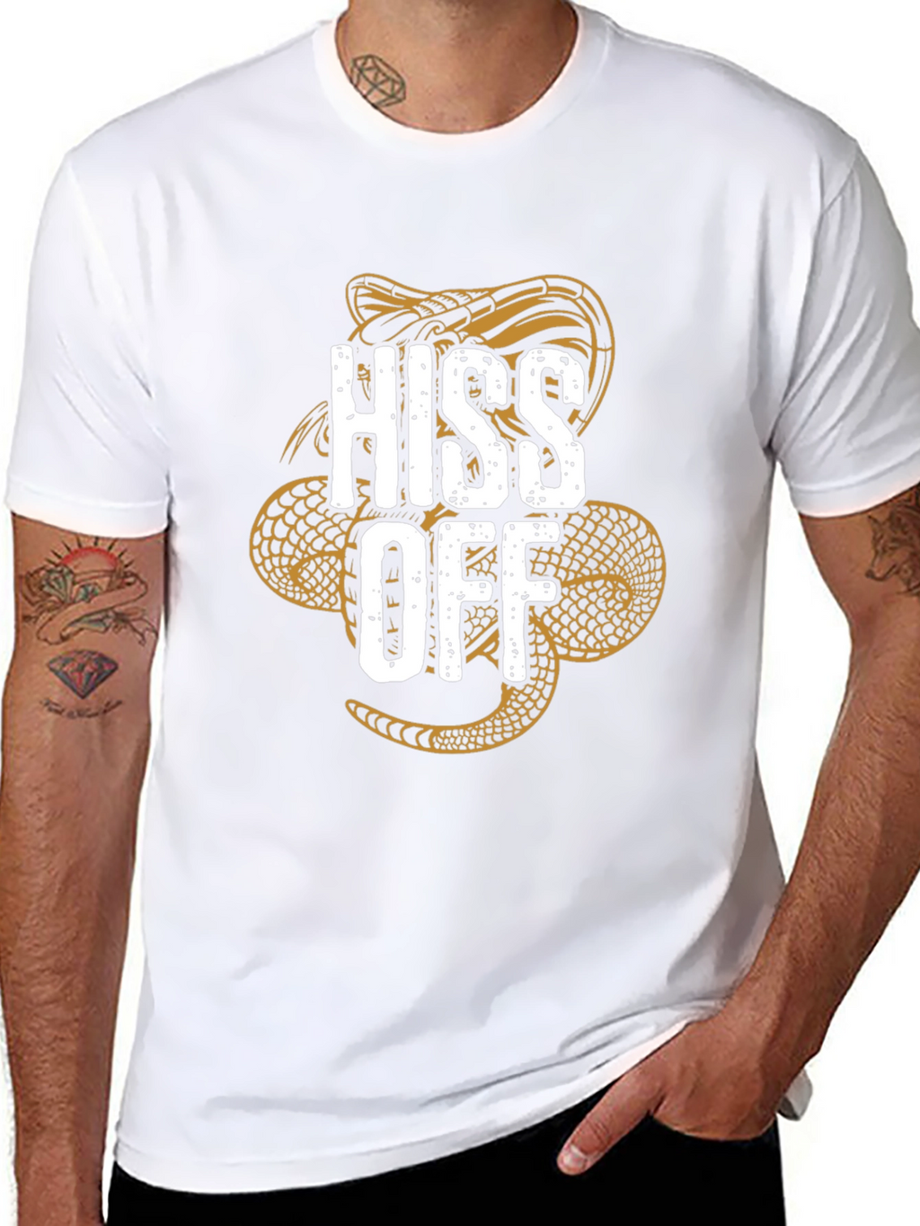 Hiss Off Snake Graphic T-Shirt