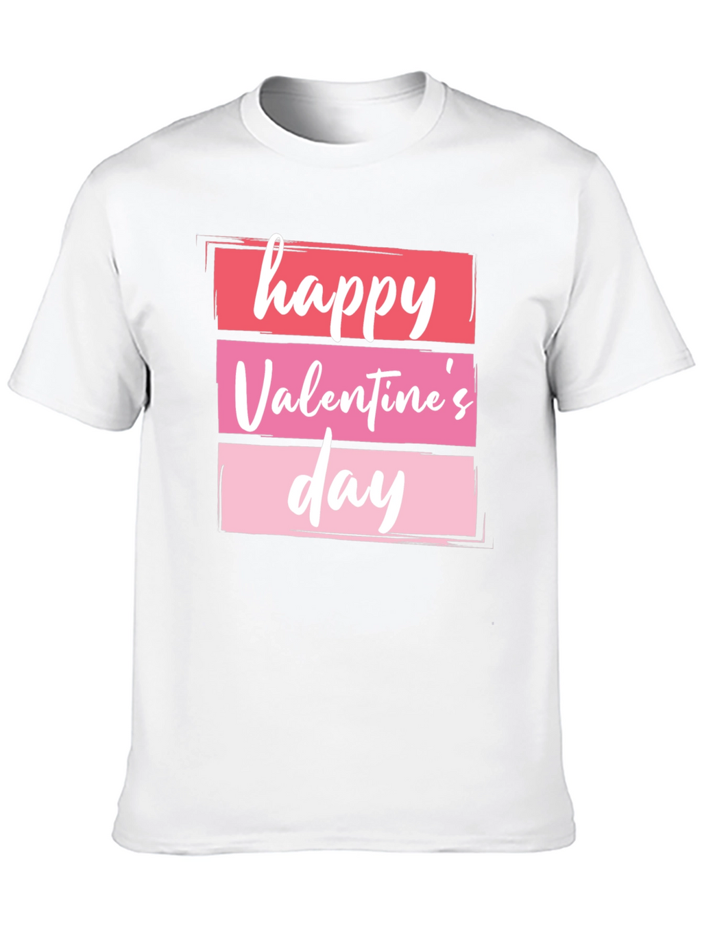 Happy Valentines Day Graphic Tee - Black