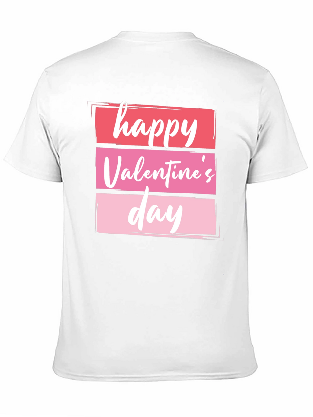 Happy Valentines Day Graphic Tee - Black