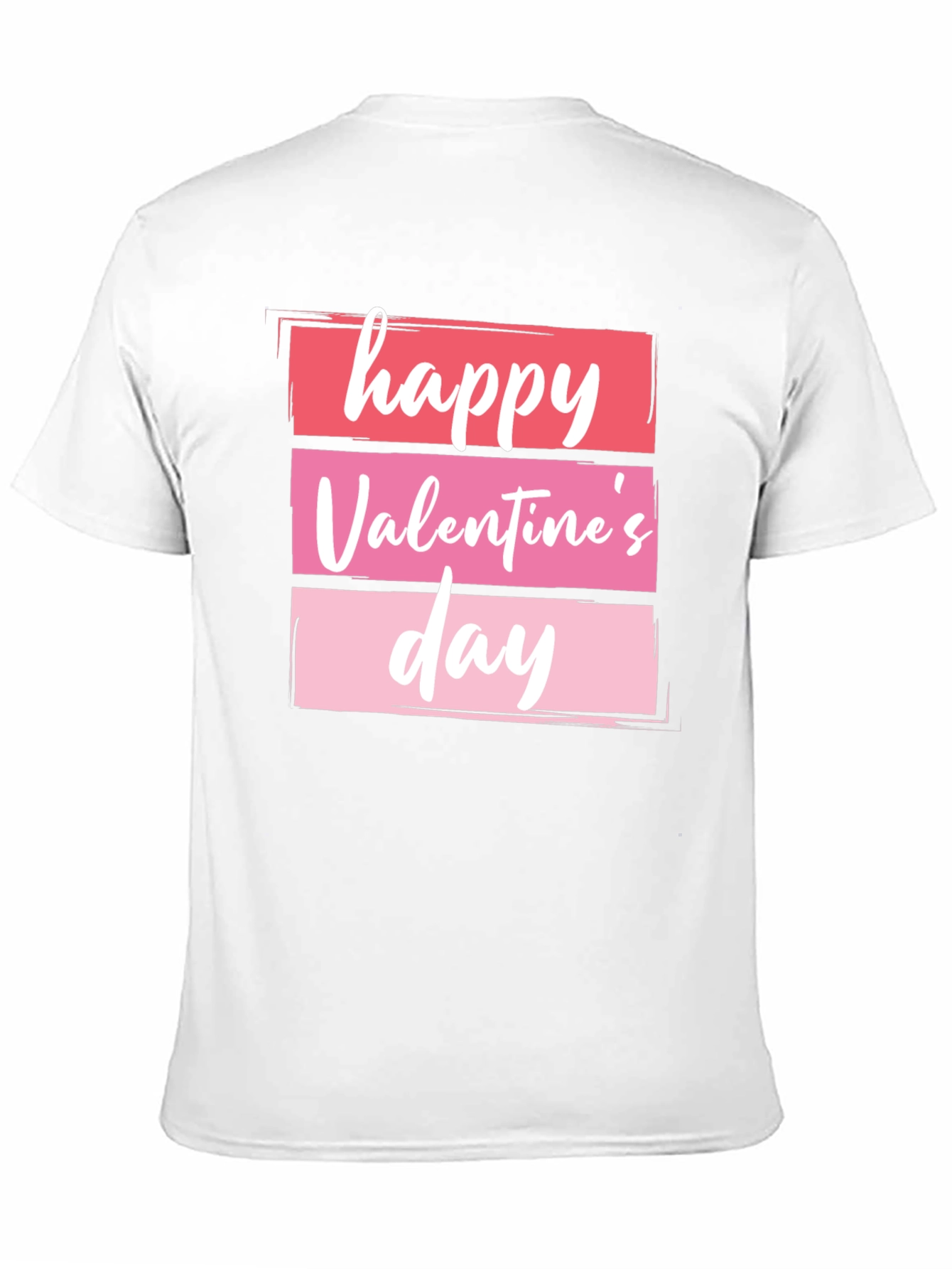Happy Valentines Day Graphic Tee - Black