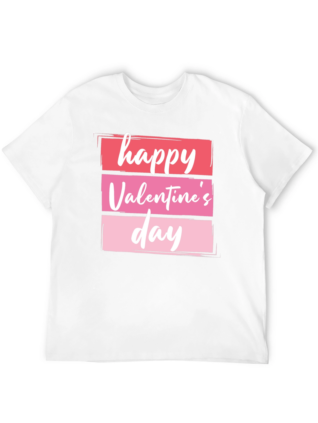 Happy Valentines Day Graphic Tee - Black