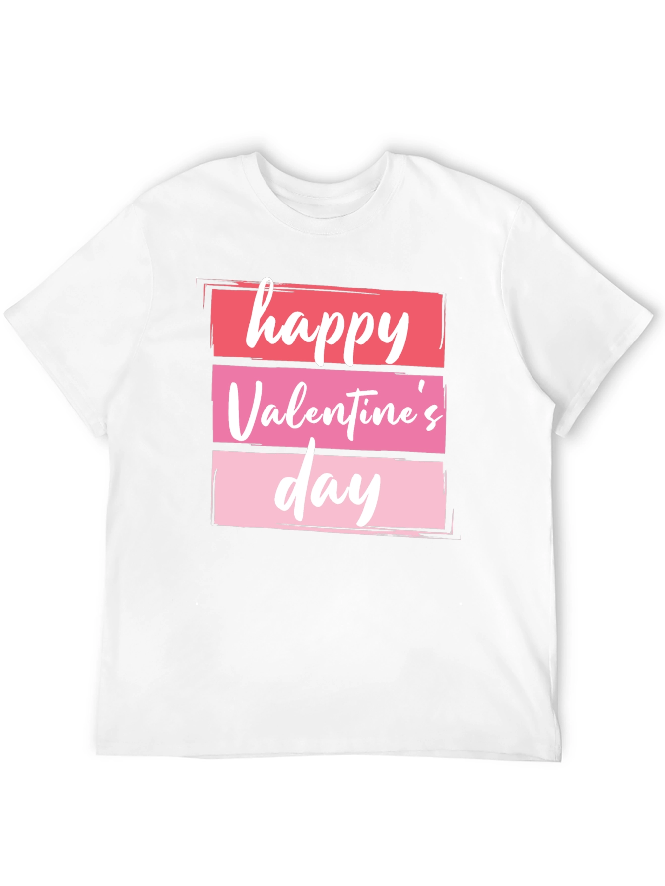 Happy Valentines Day Graphic Tee - Black