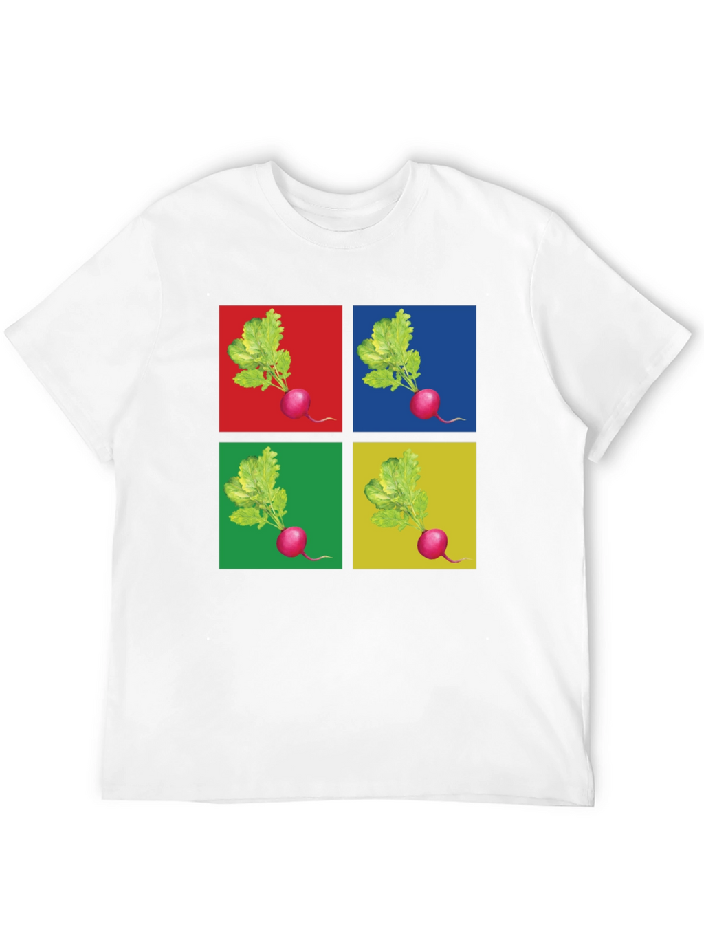 Radish Pop Art Graphic T-Shirt - Unique Design