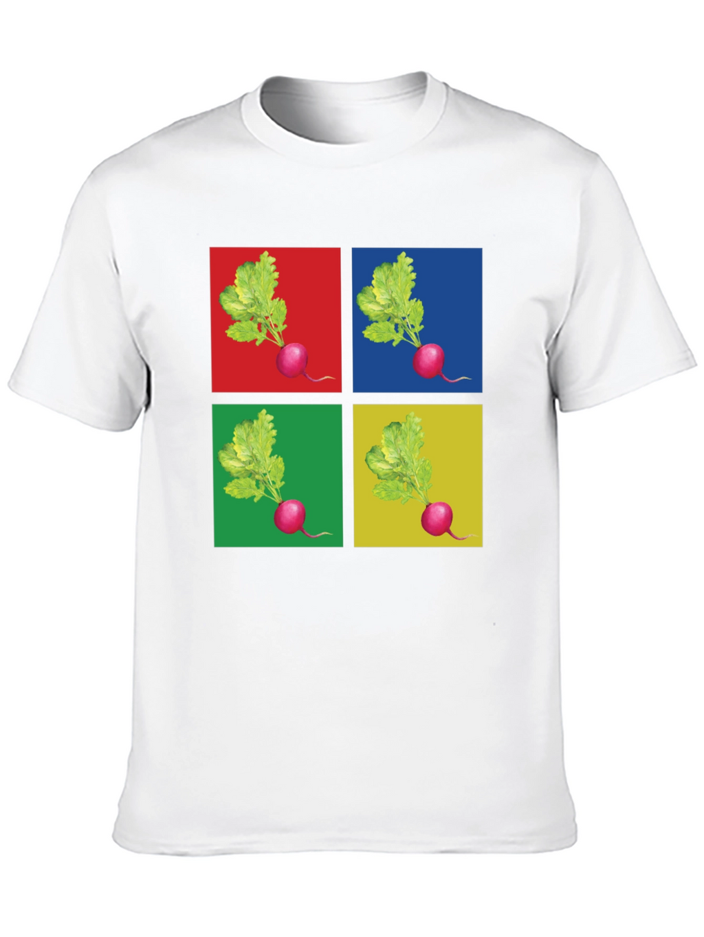 Radish Pop Art Graphic T-Shirt - Unique Design