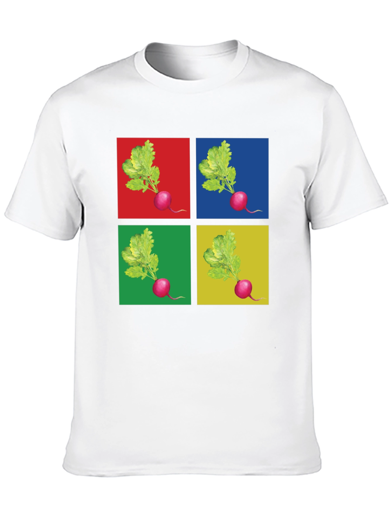 Radish Pop Art Graphic T-Shirt - Unique Design