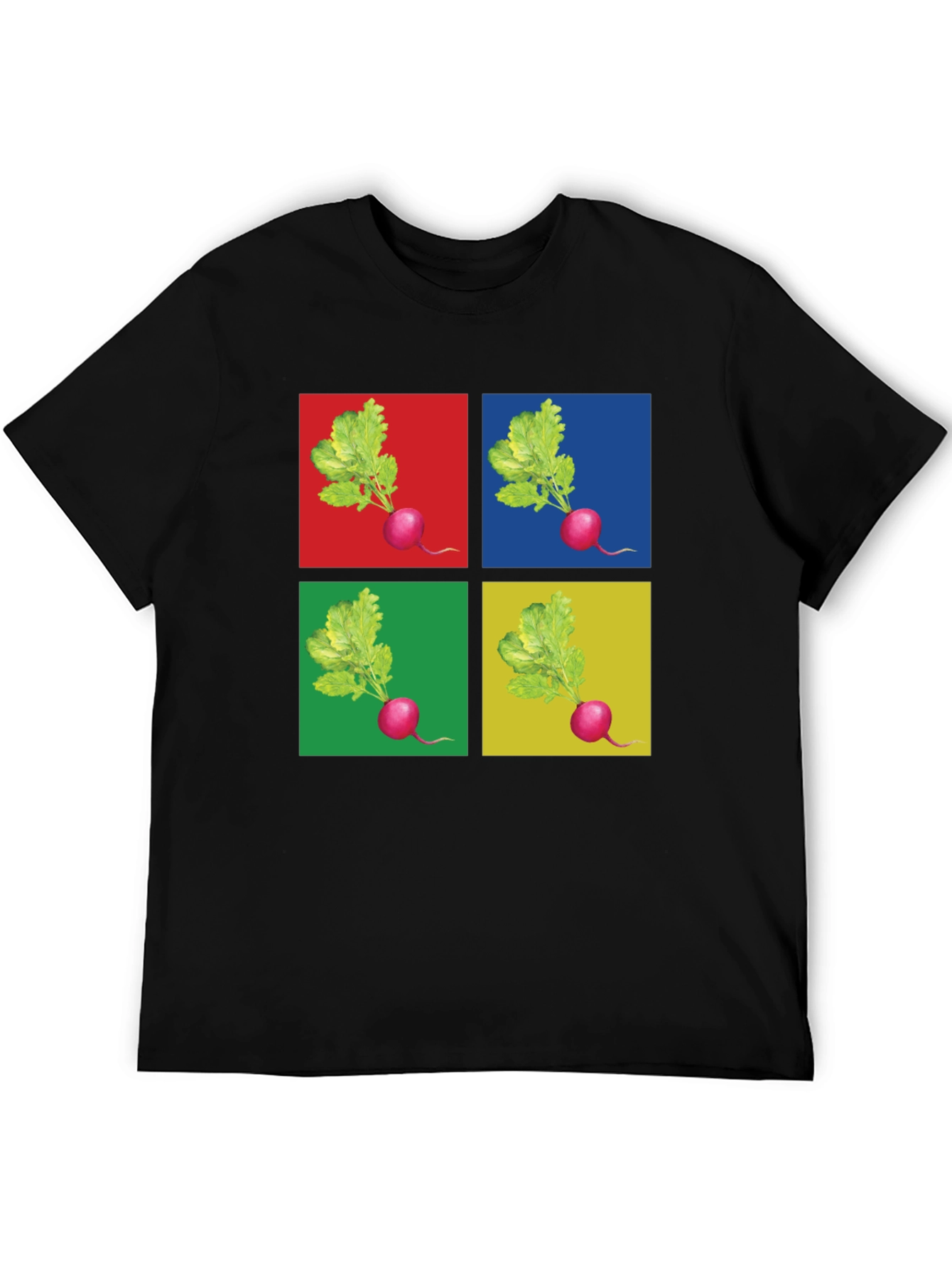 Radish Pop Art Graphic T-Shirt - Unique Design