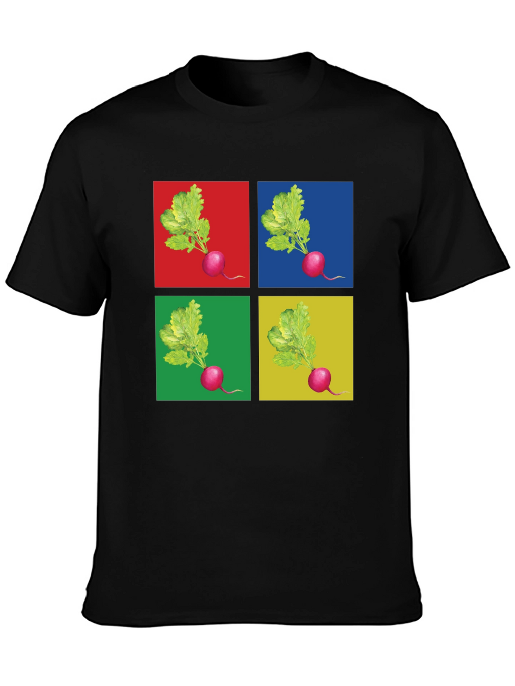 Radish Pop Art Graphic T-Shirt - Unique Design