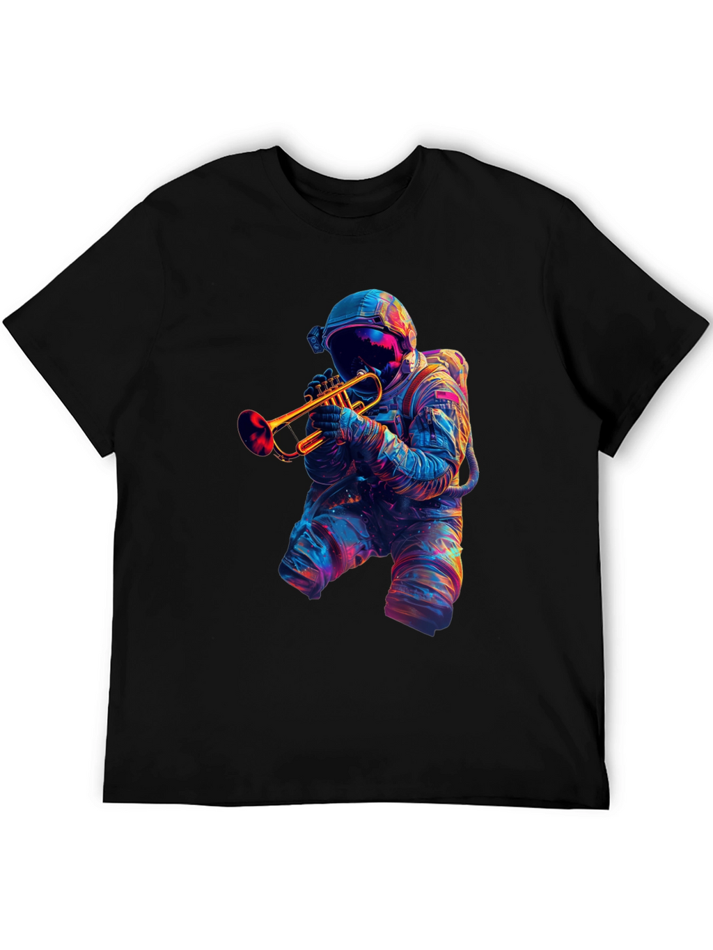 Astronaut Trumpet Player Graphic T-Shirt