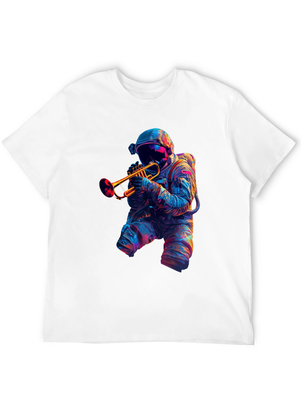 Astronaut Trumpet Player Graphic T-Shirt