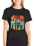 Ice Skating For Life Retro T-Shirt