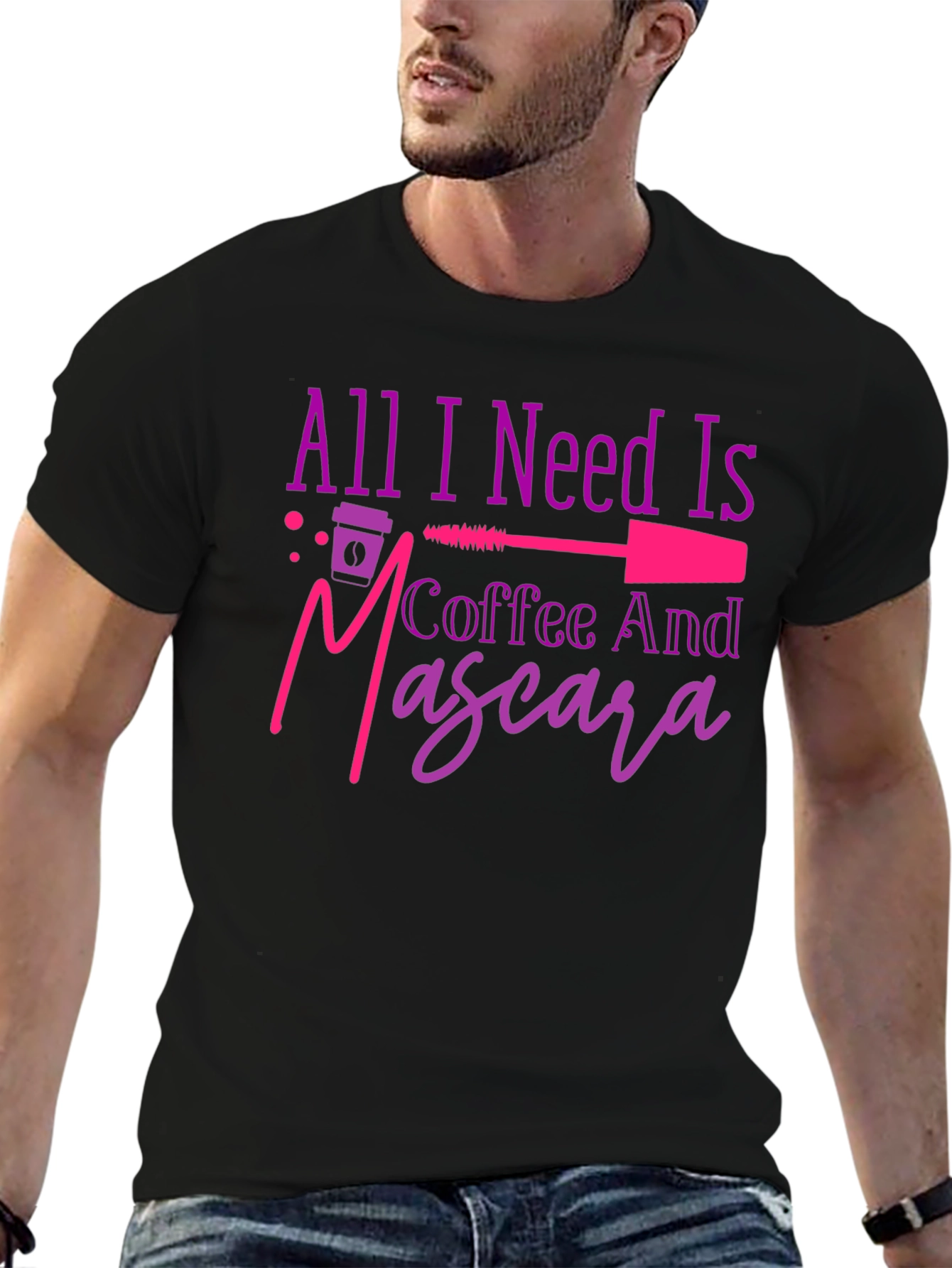 Coffee and Mascara Graphic T-Shirt