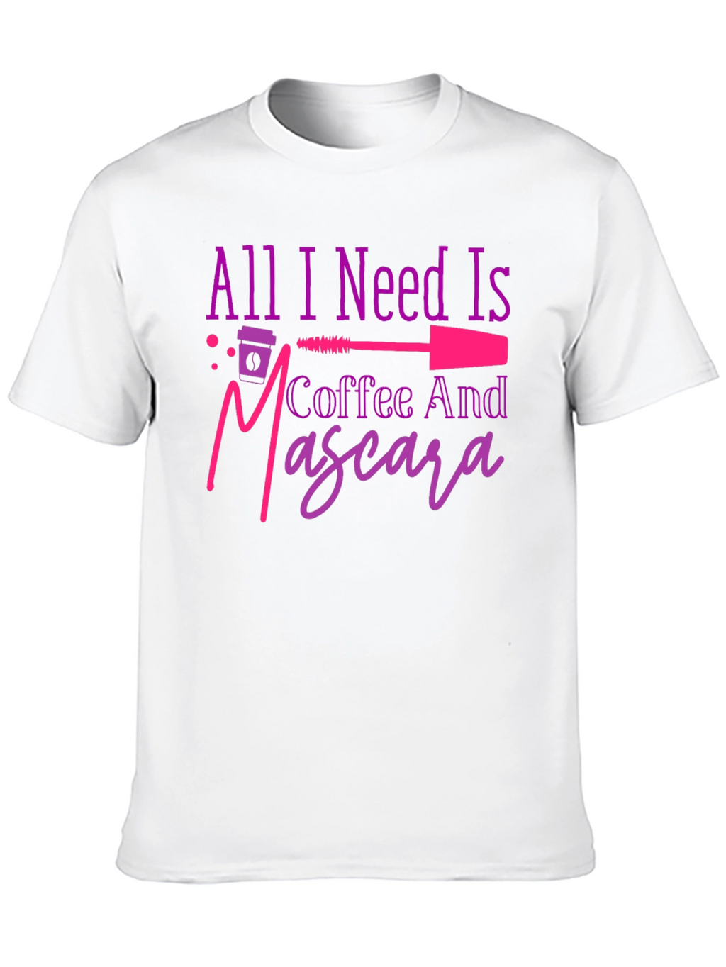 Coffee and Mascara Graphic T-Shirt