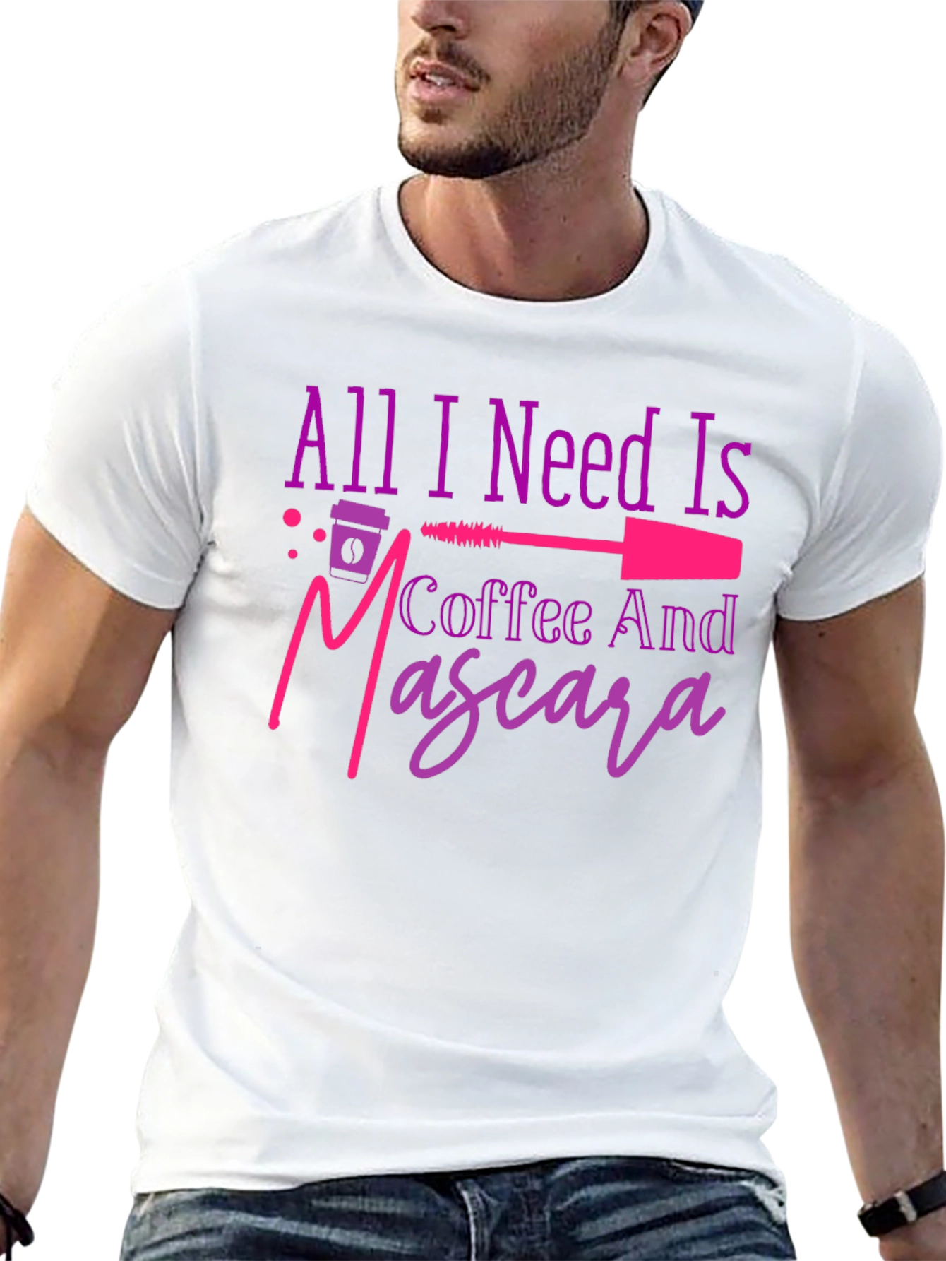 Coffee and Mascara Graphic T-Shirt