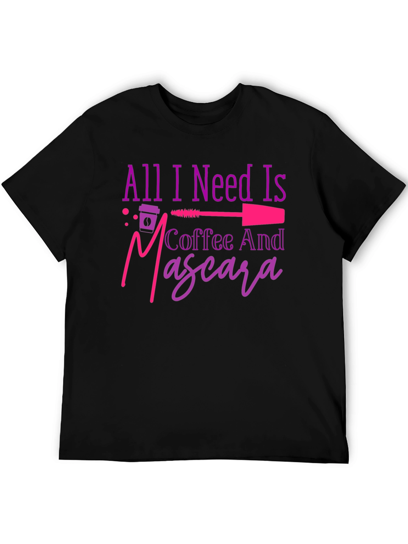 Coffee and Mascara Graphic T-Shirt