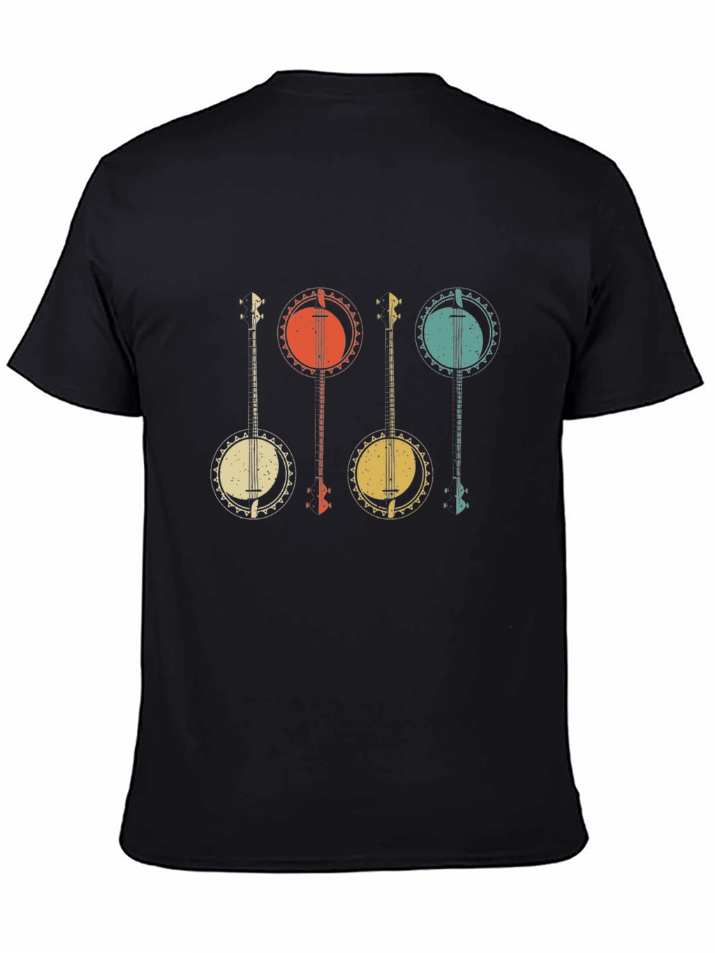 Retro Banjo Music Graphic Tee