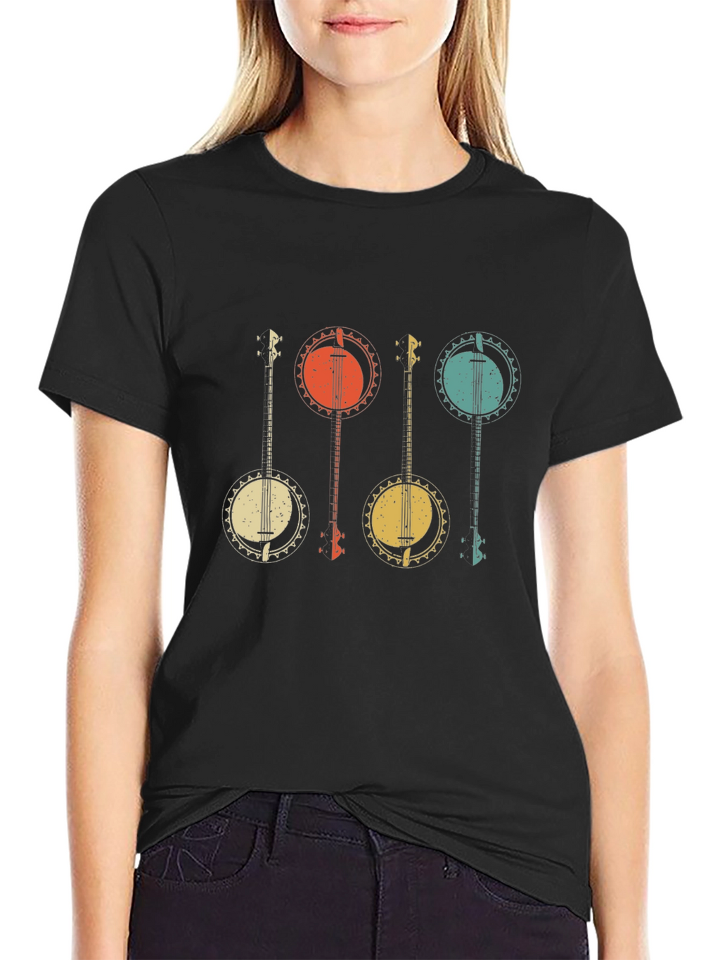 Retro Banjo Music Graphic Tee