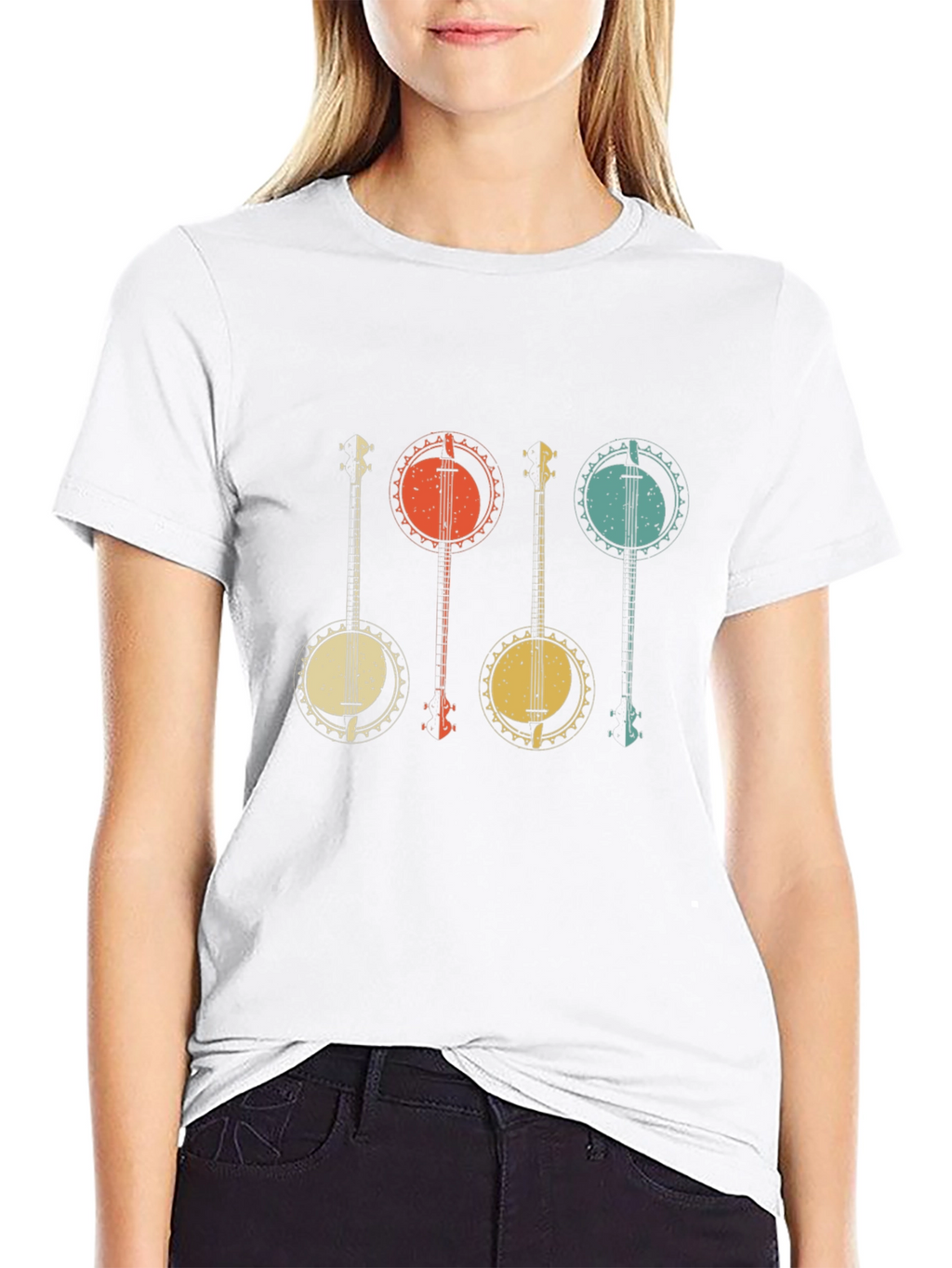 Retro Banjo Music Graphic Tee