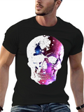 Galaxy Skull Graphic T-Shirt - Unique Design!