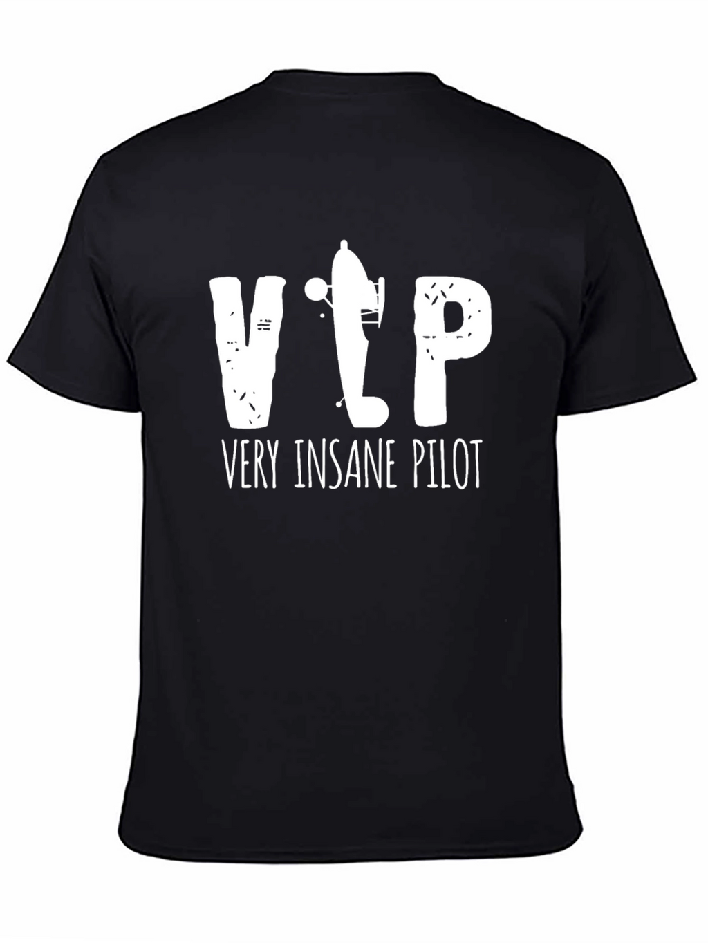 Very Insane Pilot Black Graphic Tee