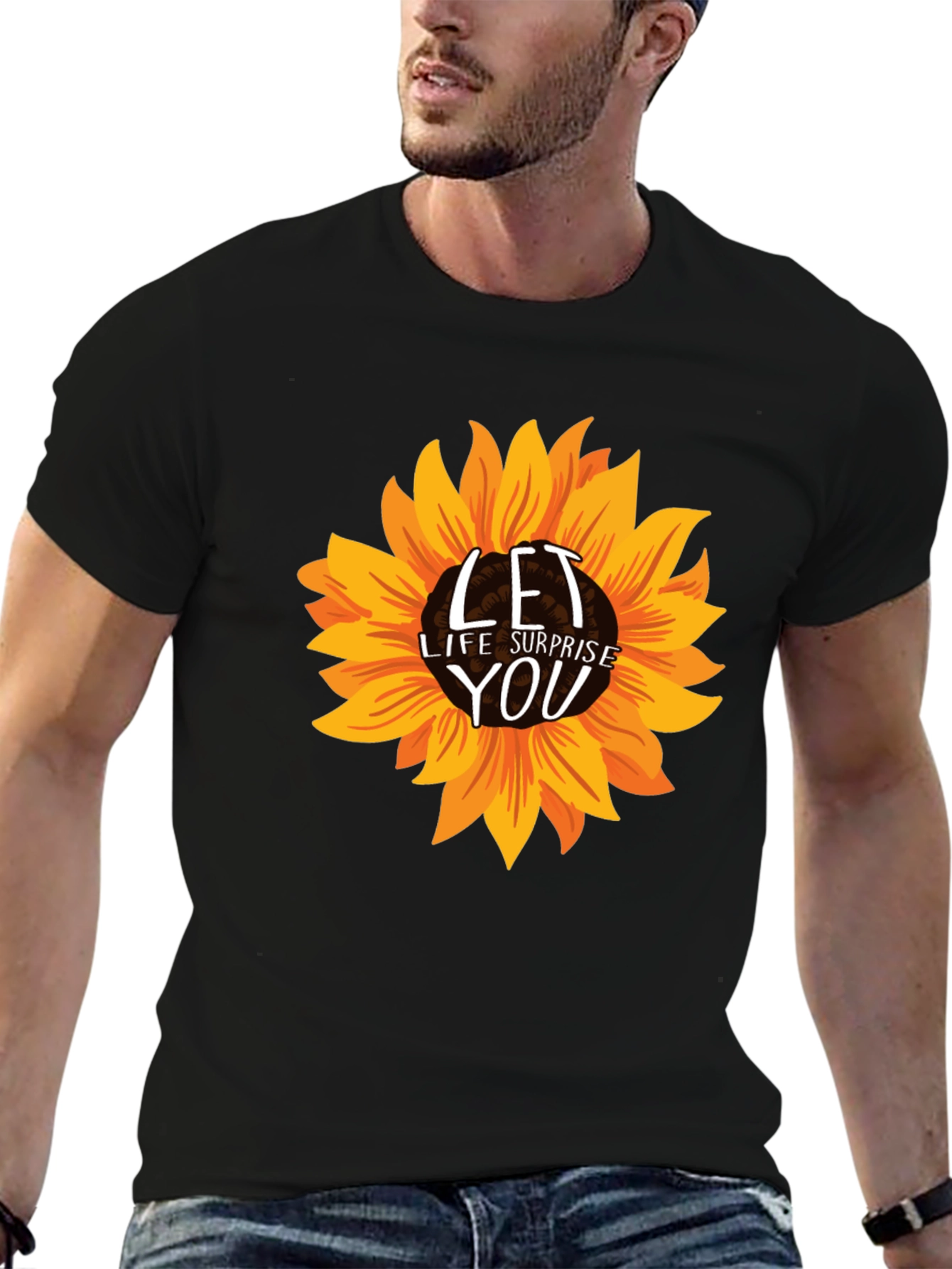 Sunflower Graphic Tee - Let Life Surprise You