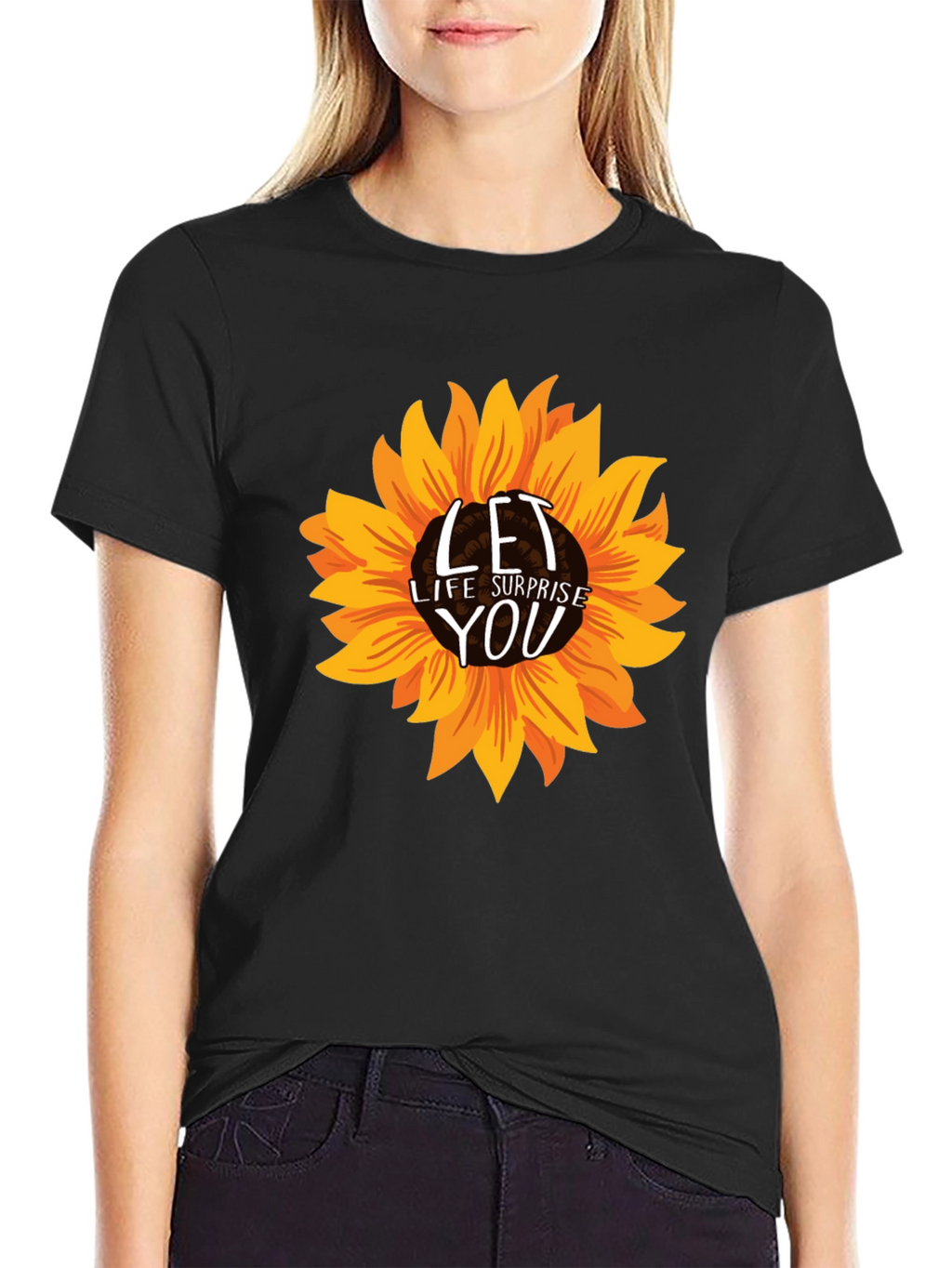 Sunflower Graphic Tee - Let Life Surprise You