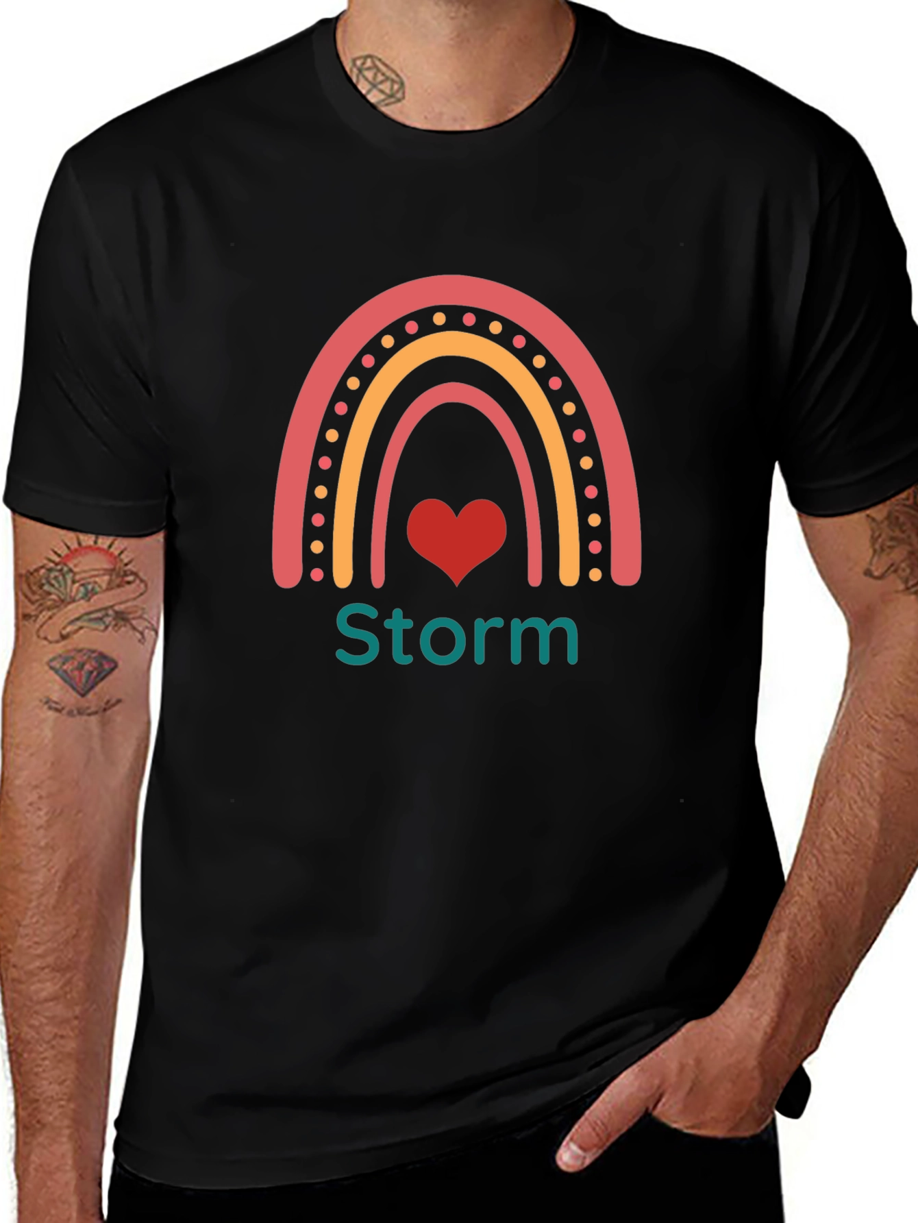 Storm Rainbow Heart T-Shirt