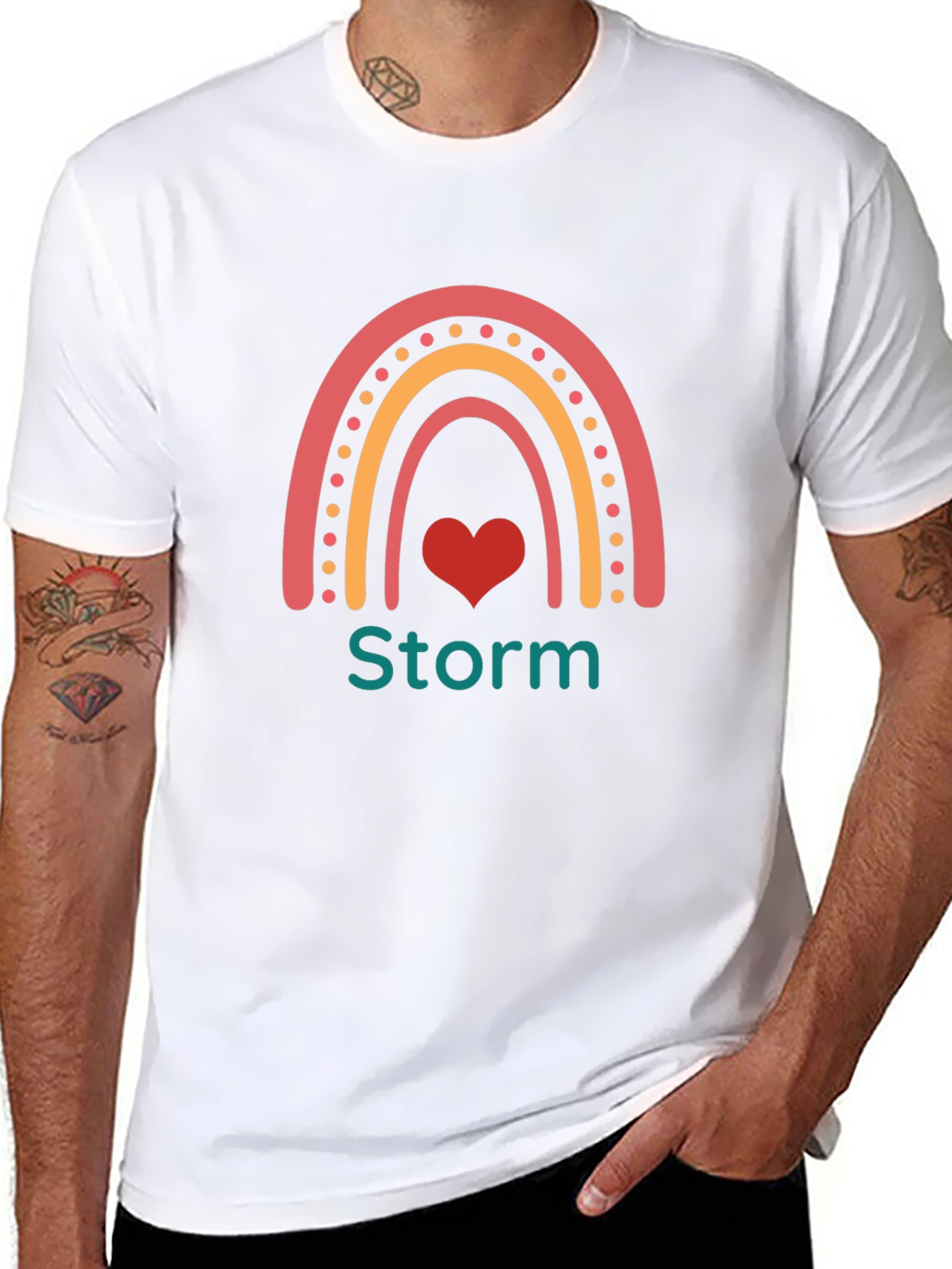 Storm Rainbow Heart T-Shirt