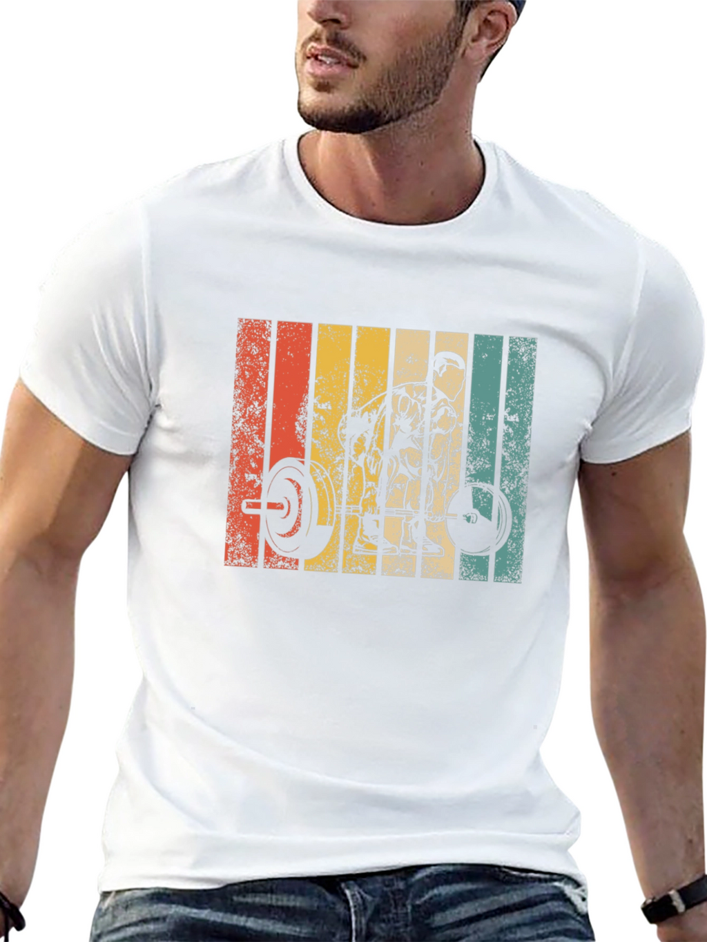 Retro Weightlifting T-Shirt