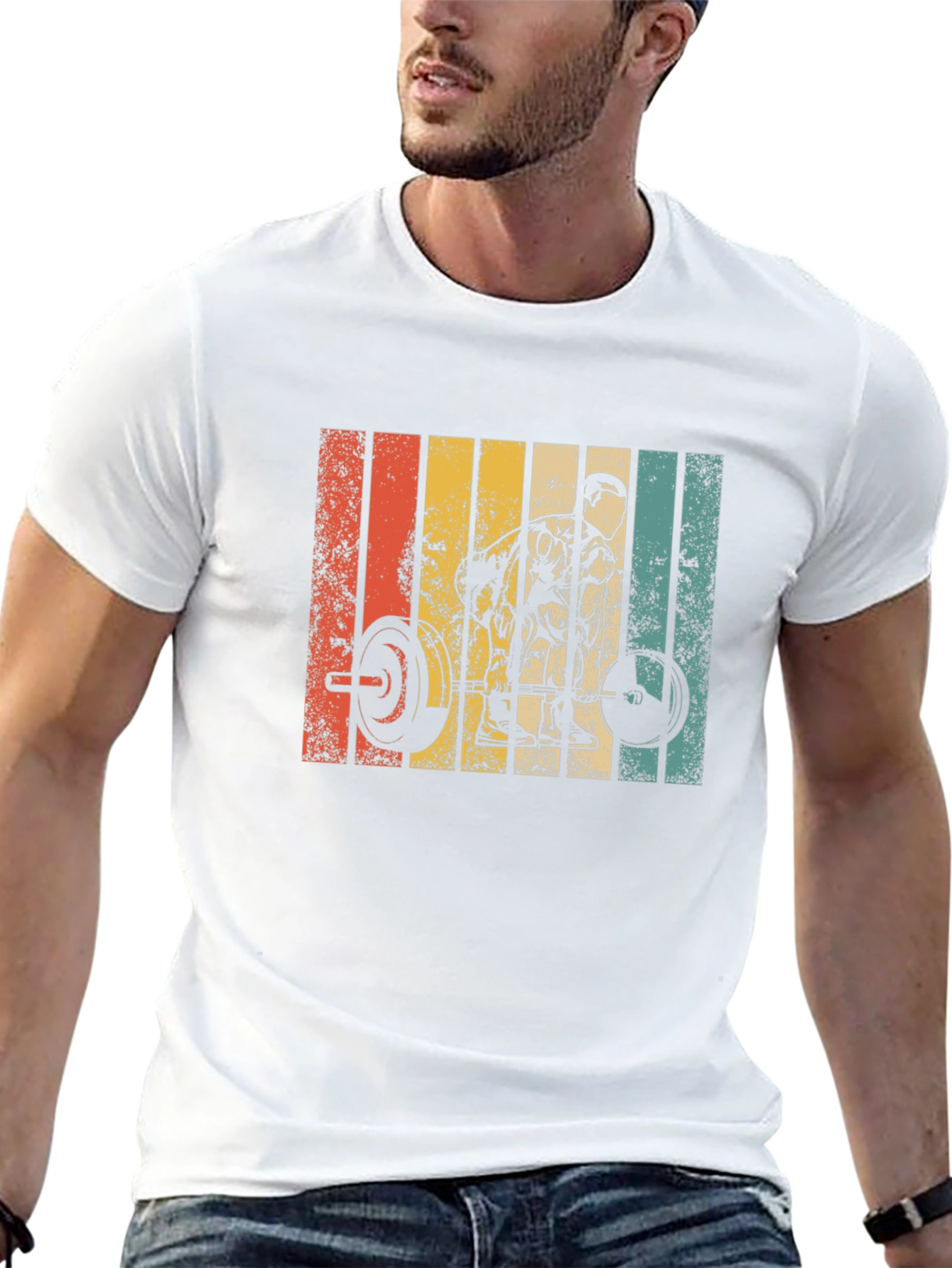 Retro Weightlifting T-Shirt