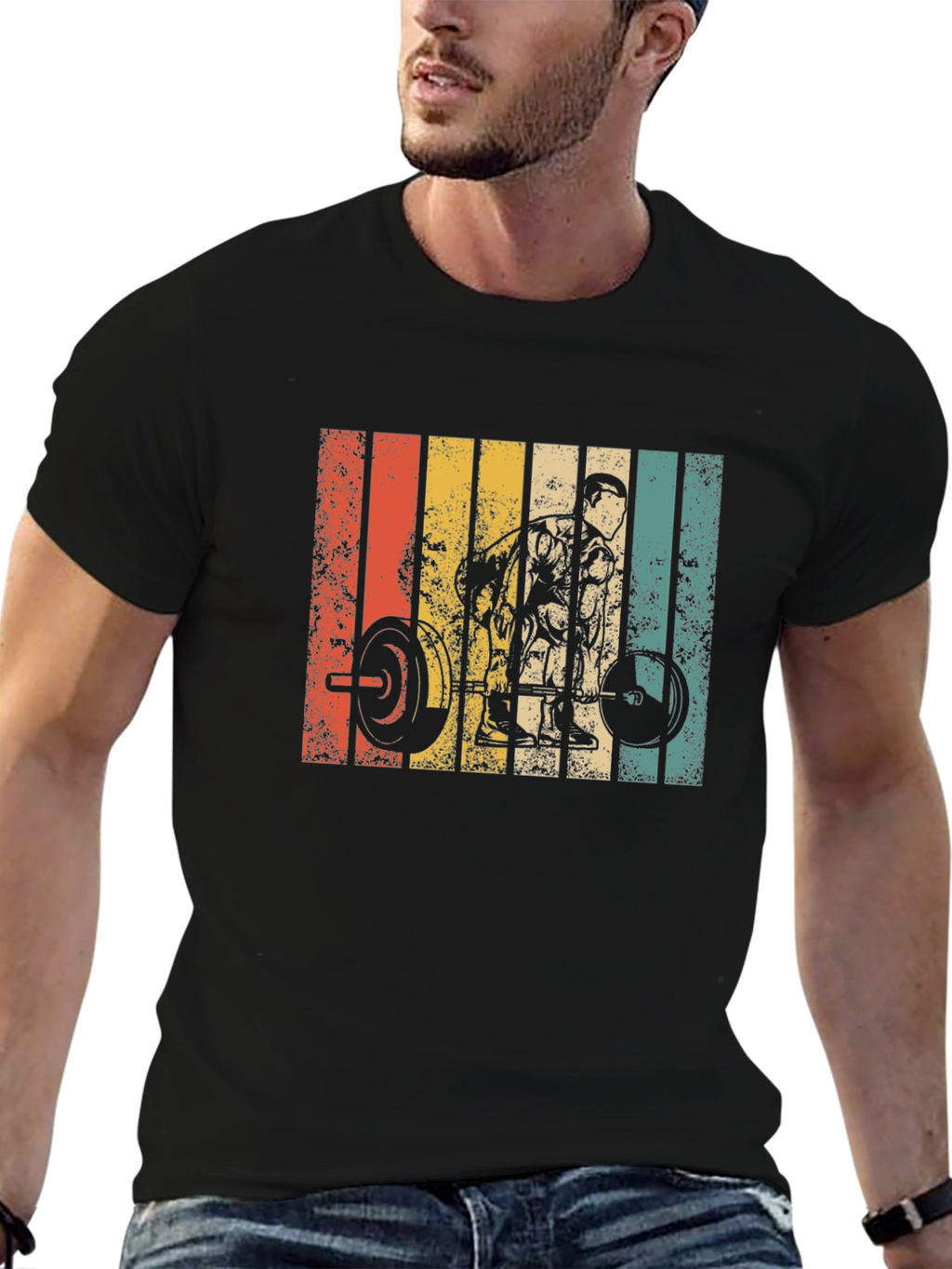 Retro Weightlifting T-Shirt