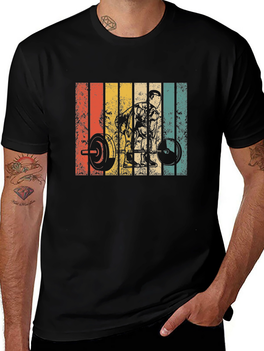 Retro Weightlifting T-Shirt
