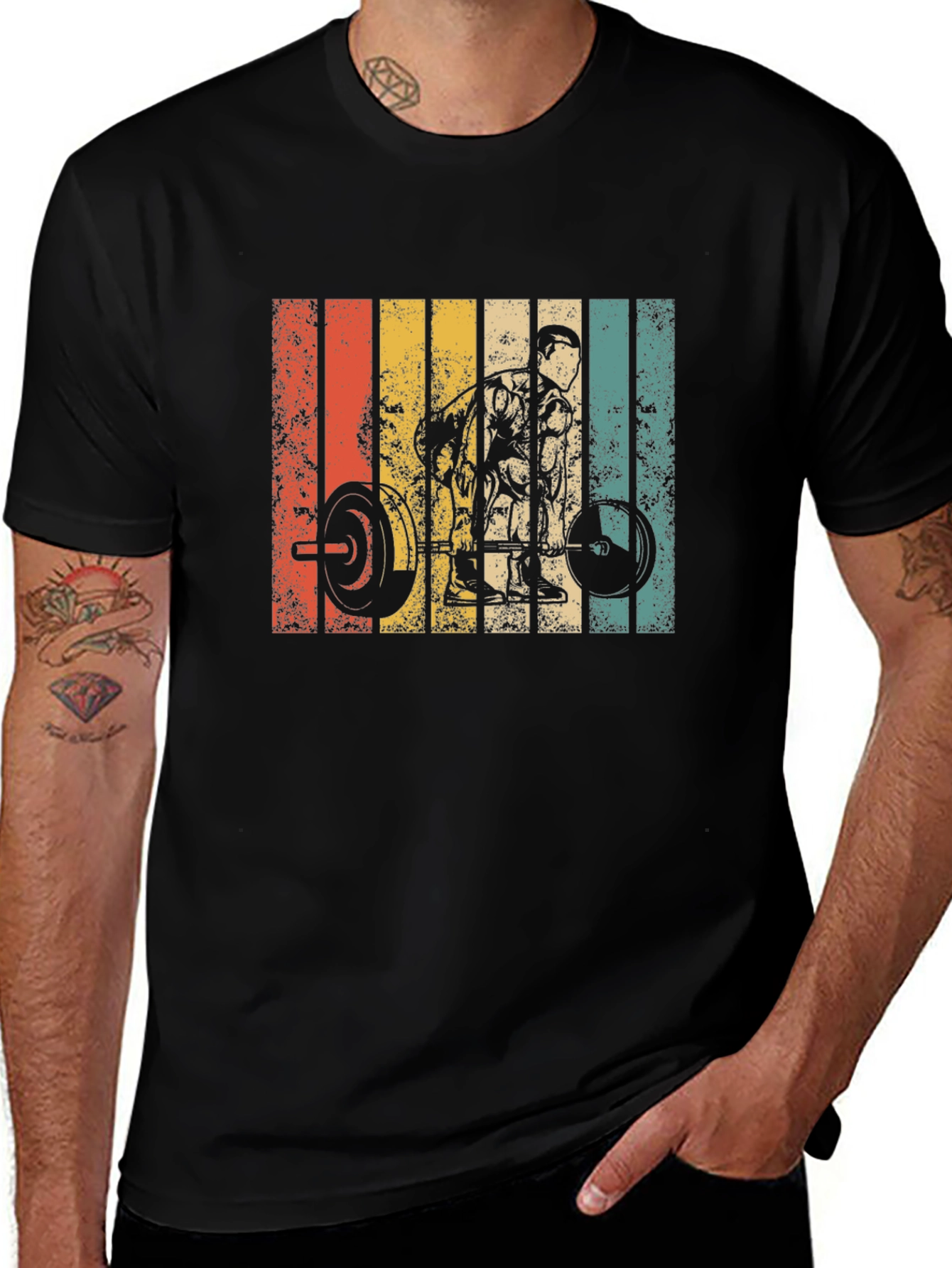 Retro Weightlifting T-Shirt