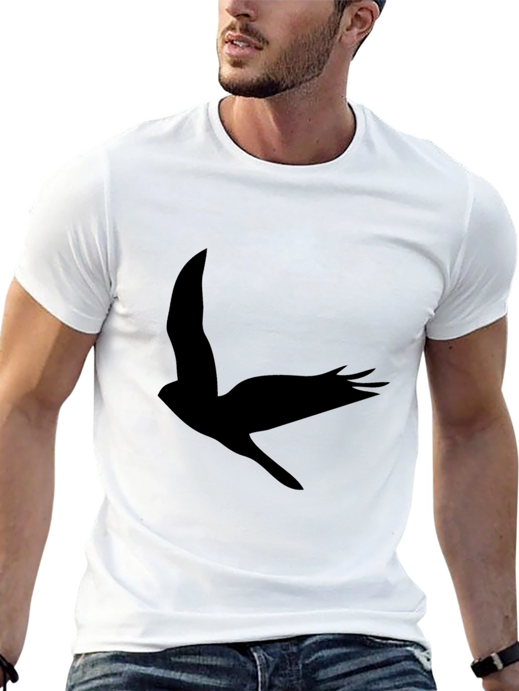 Black Bird Graphic Tee - Stylish & Unique Design
