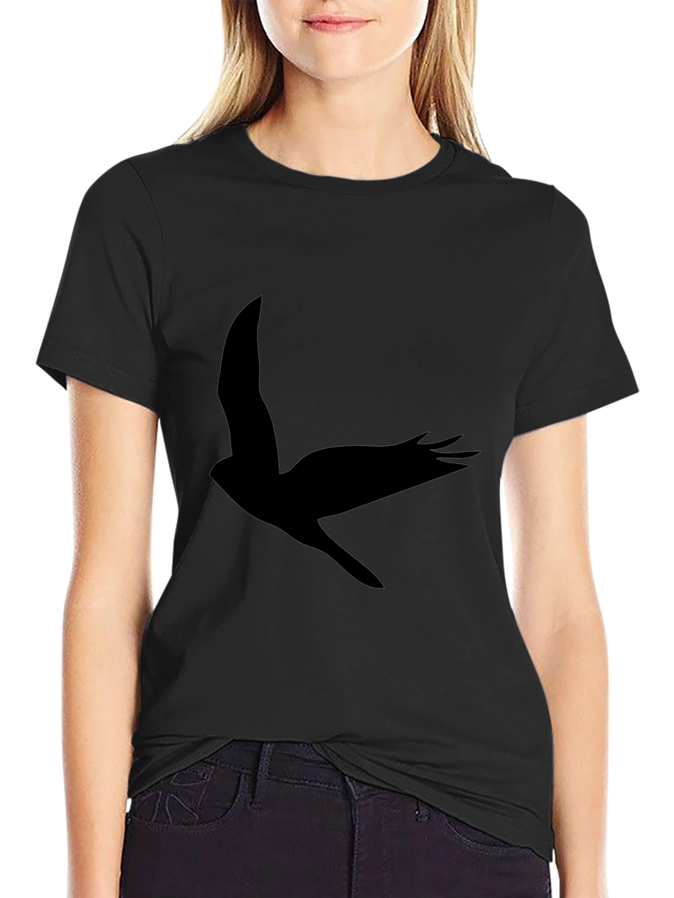 Black Bird Graphic Tee - Stylish & Unique Design