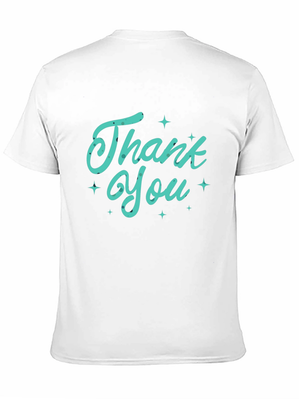 Thank You Graphic Tee - Soft Black T-Shirt