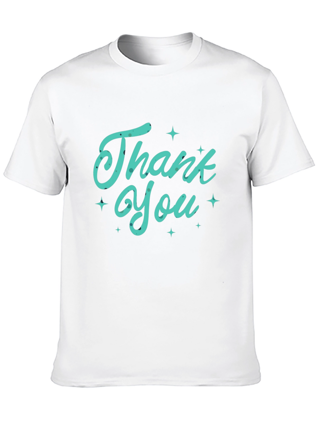 Thank You Graphic Tee - Soft Black T-Shirt