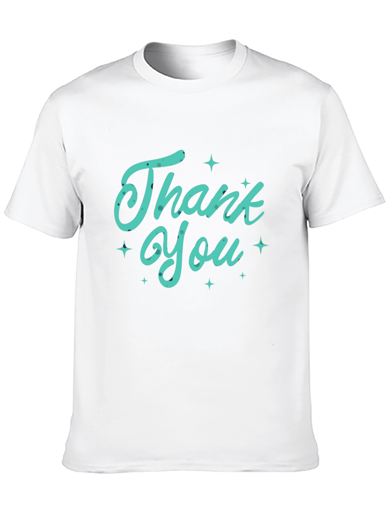 Thank You Graphic Tee - Soft Black T-Shirt