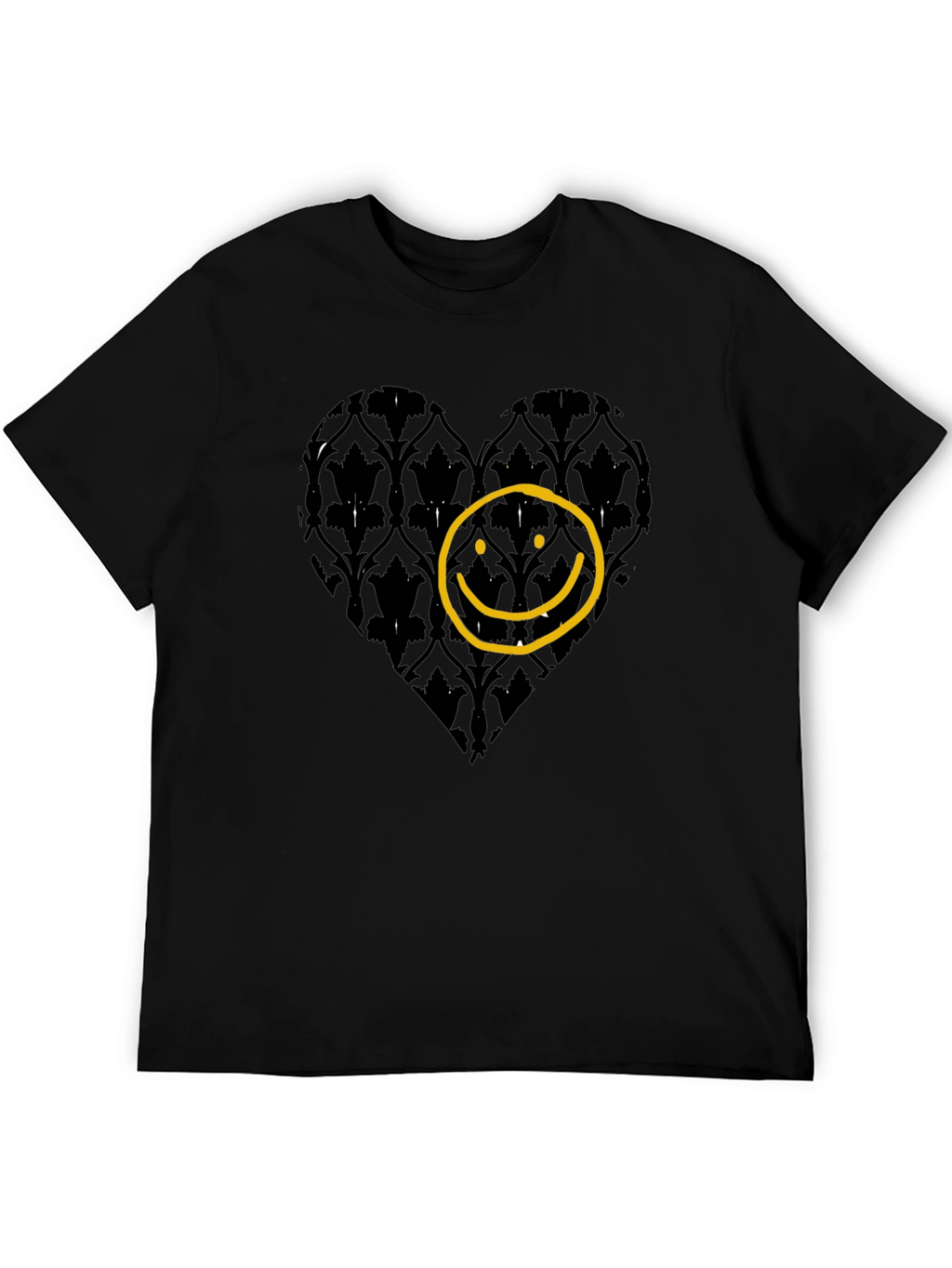 Heart Smiley Face Graphic T-Shirt