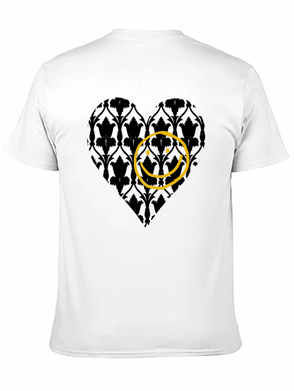Heart Smiley Face Graphic T-Shirt