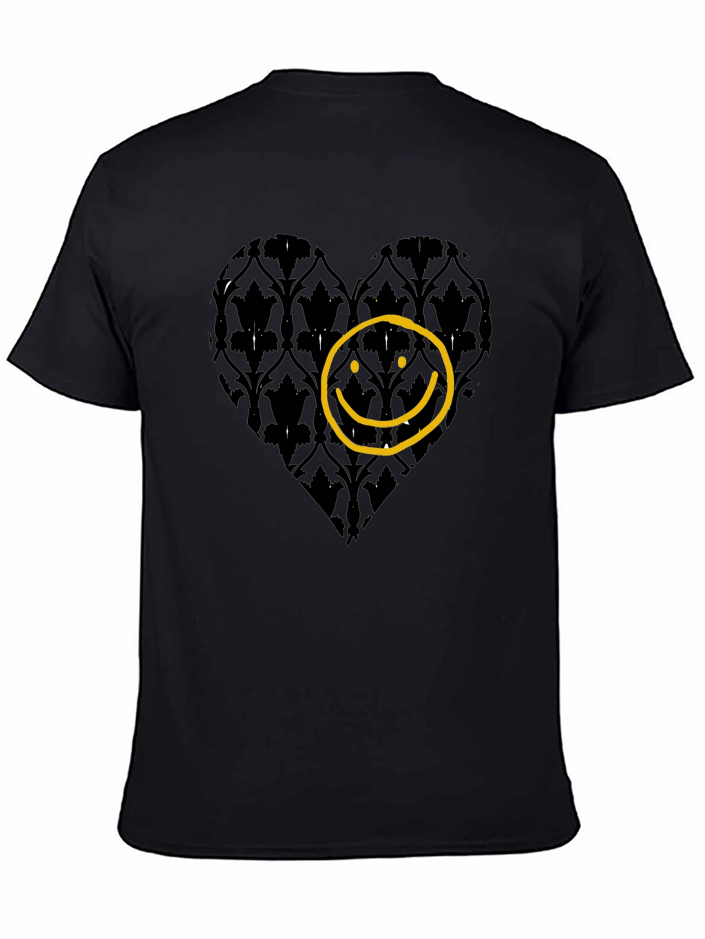 Heart Smiley Face Graphic T-Shirt
