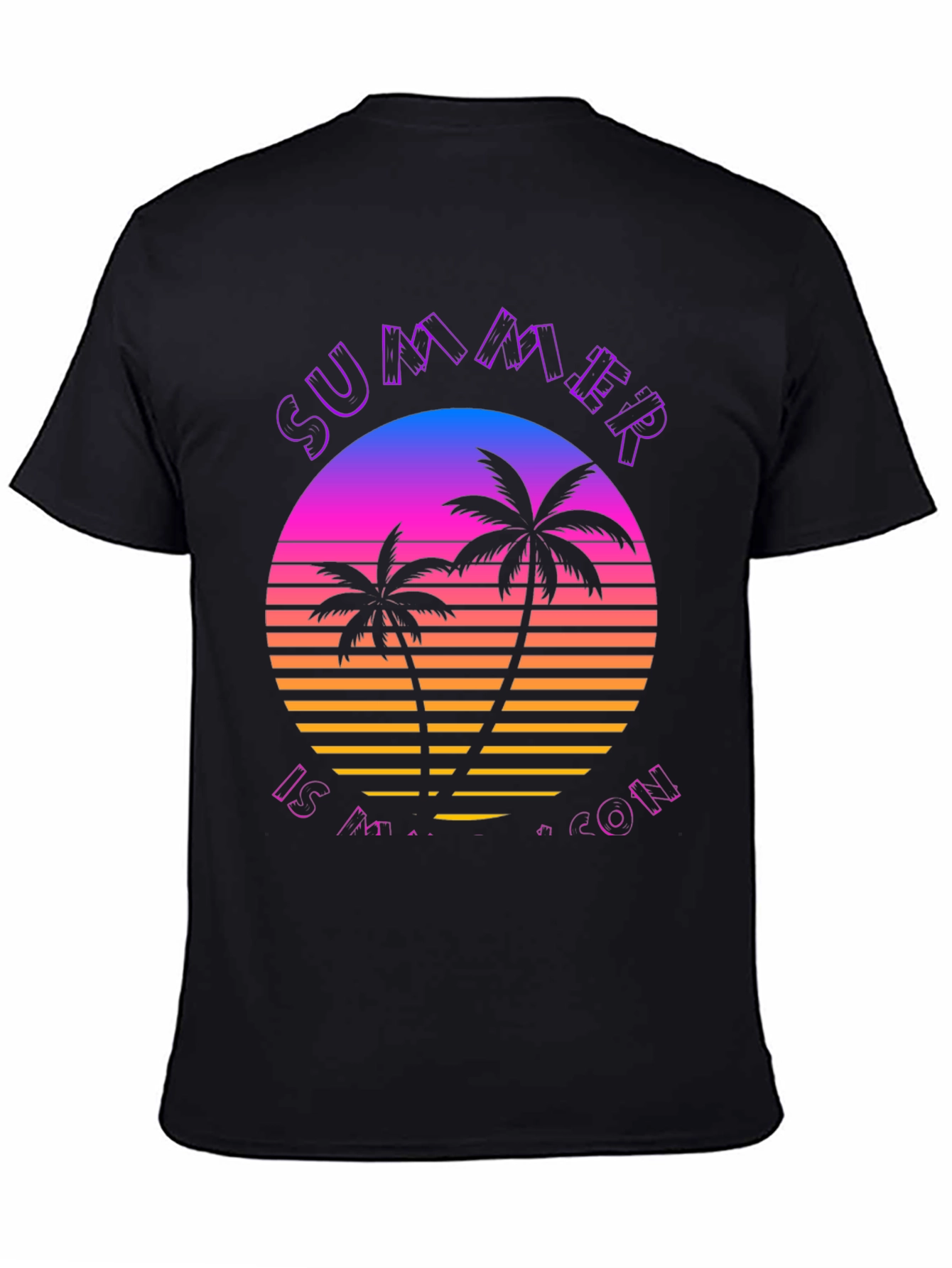 Summer Is My Season T-Shirt - Retro Palm Tree Design