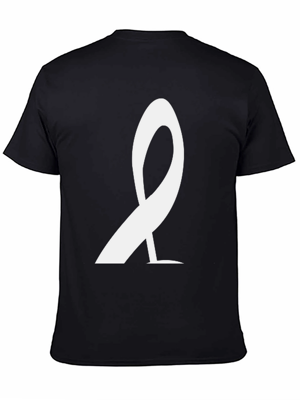 Stylish Black T-Shirt with White Graphic Design