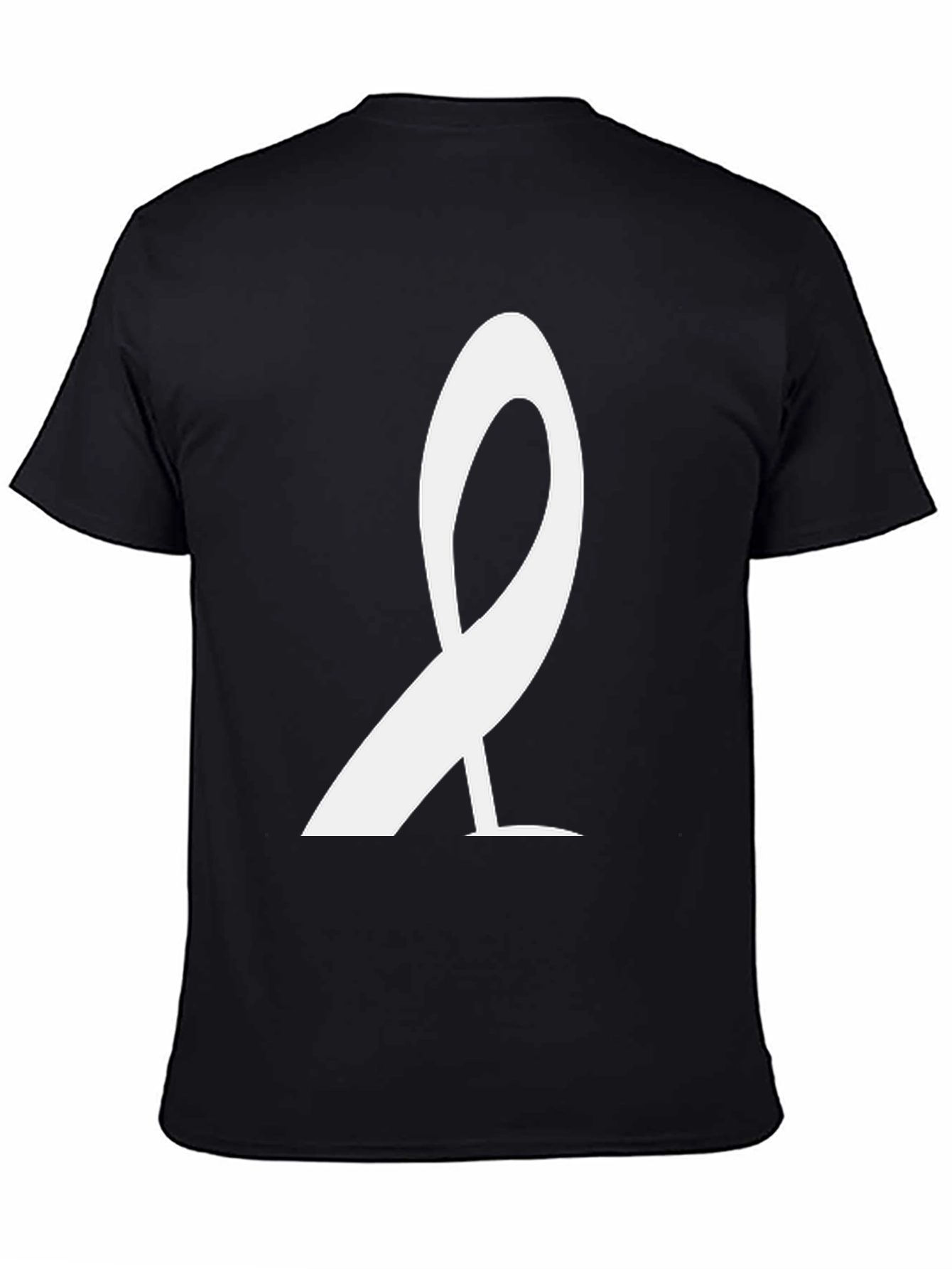 Stylish Black T-Shirt with White Graphic Design