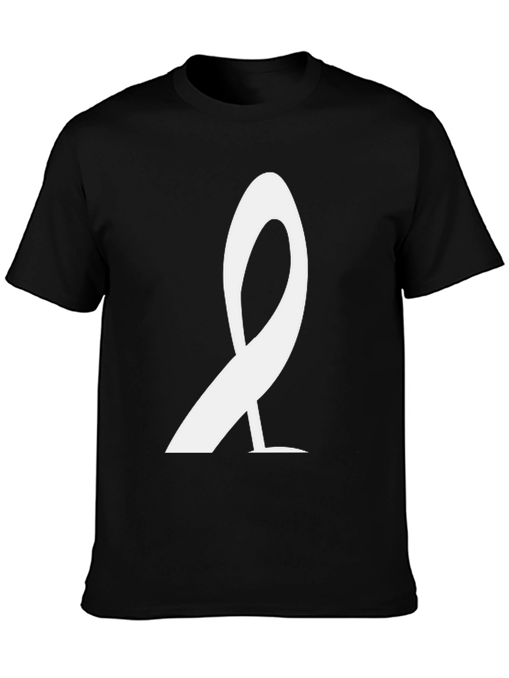 Stylish Black T-Shirt with White Graphic Design